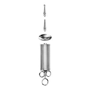 REINER Ear Syringe complete with protection disc and 2 tips, 75 ml