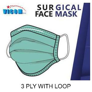 Surgical Face Mask 3 Ply With Loop